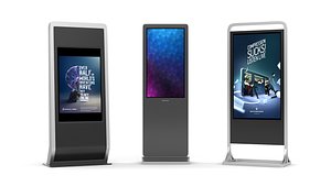 3D Information Kiosk Collection model