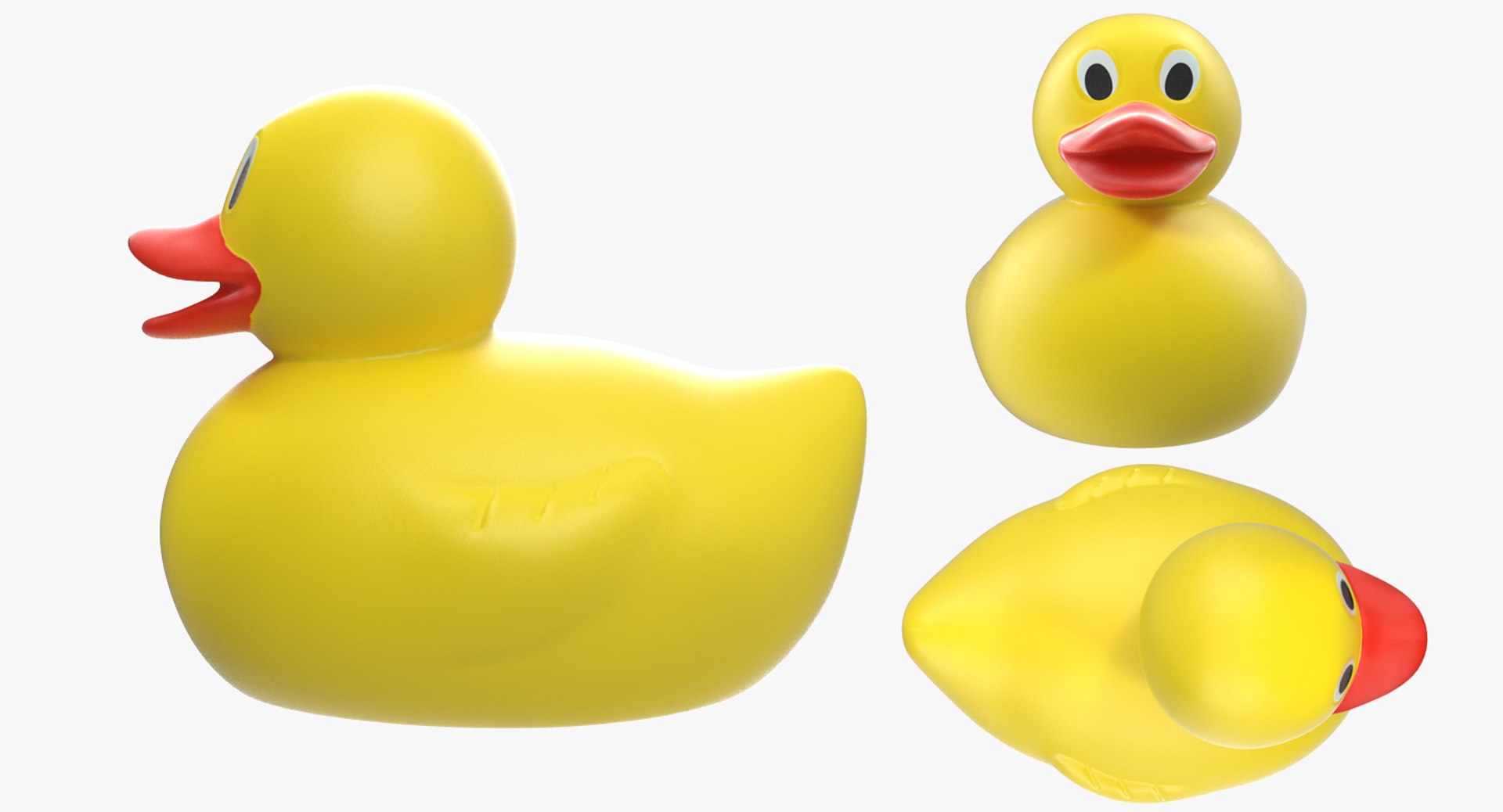 3D Classic Yellow Rubber Duck - TurboSquid 1208163