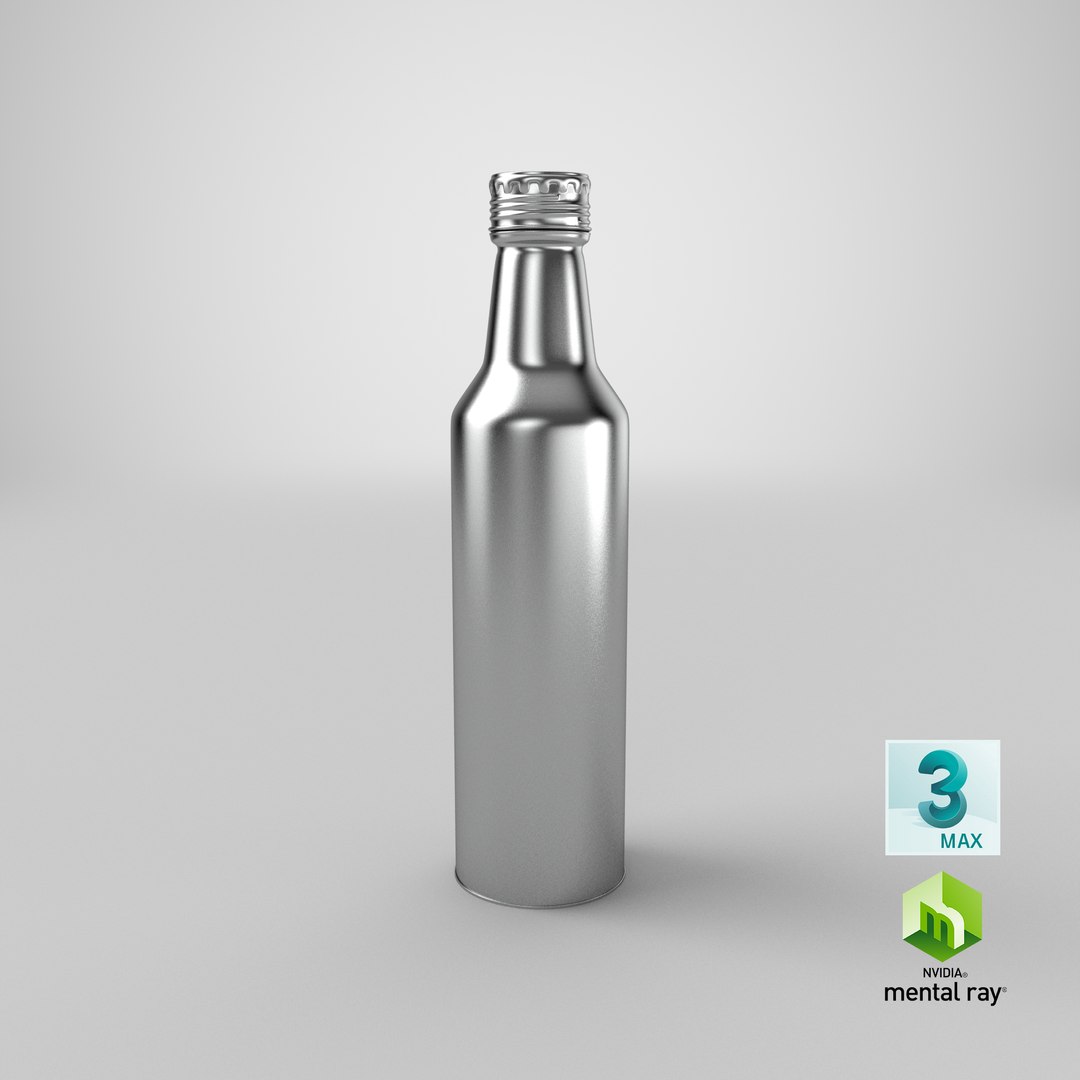 3D model aluminium beer bottle - TurboSquid 1448381