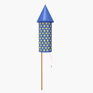 3D model Firework Rocket v2