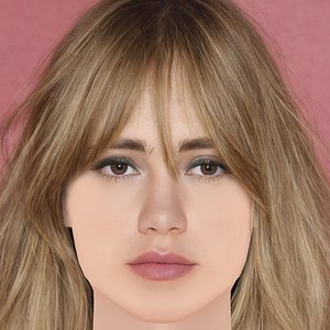 Suki Waterhouse Head - No Hair - Low poly head for game 3D model
