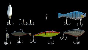 set of 10 fishing hooks