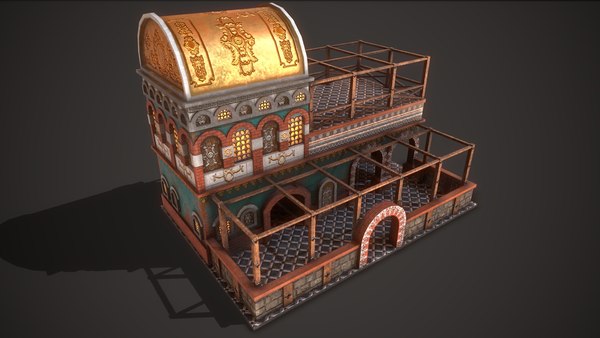 3D model ancient tavern 01