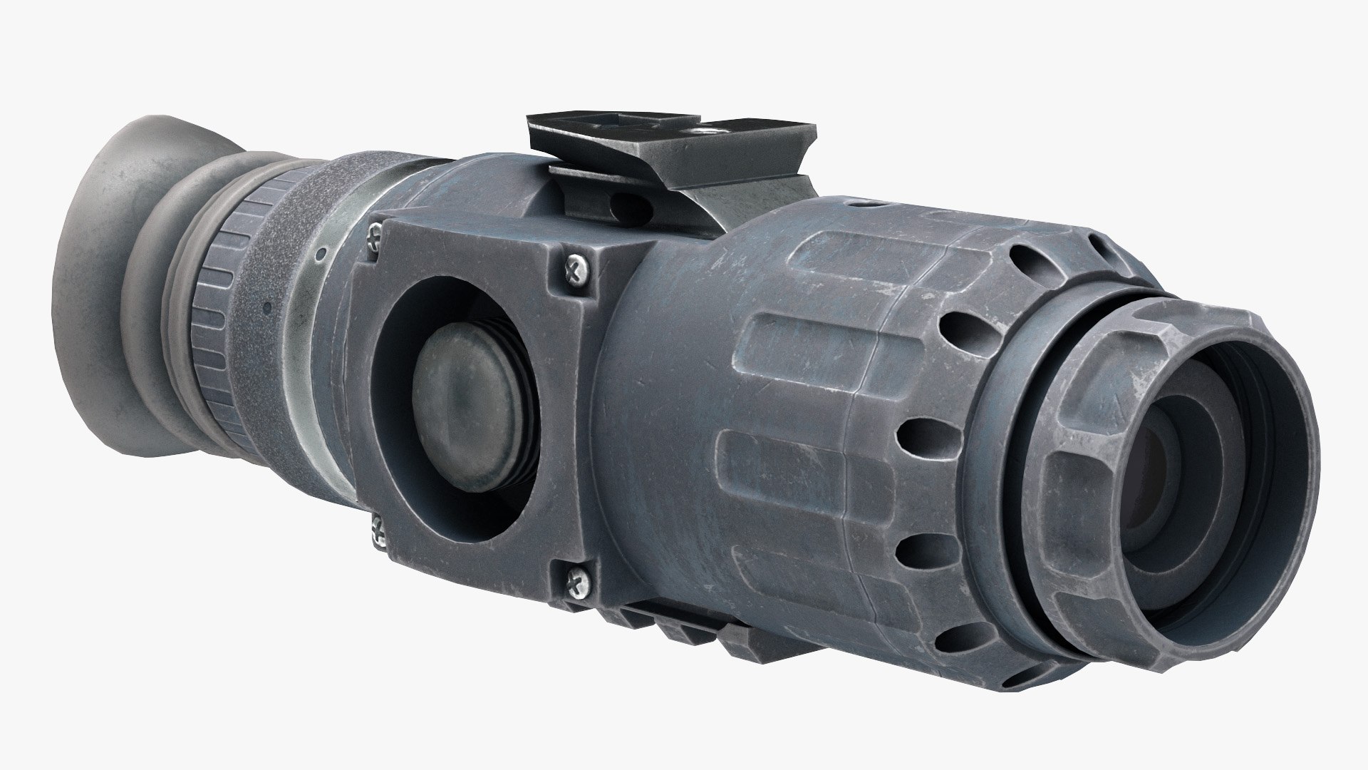 Thermal Weapon Scope Dirty 3D model preview