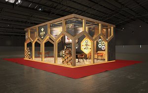 3D honey exhibtion stand design model