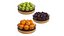 Fruit glass bowls