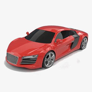 3D Aud R8 supercar first version