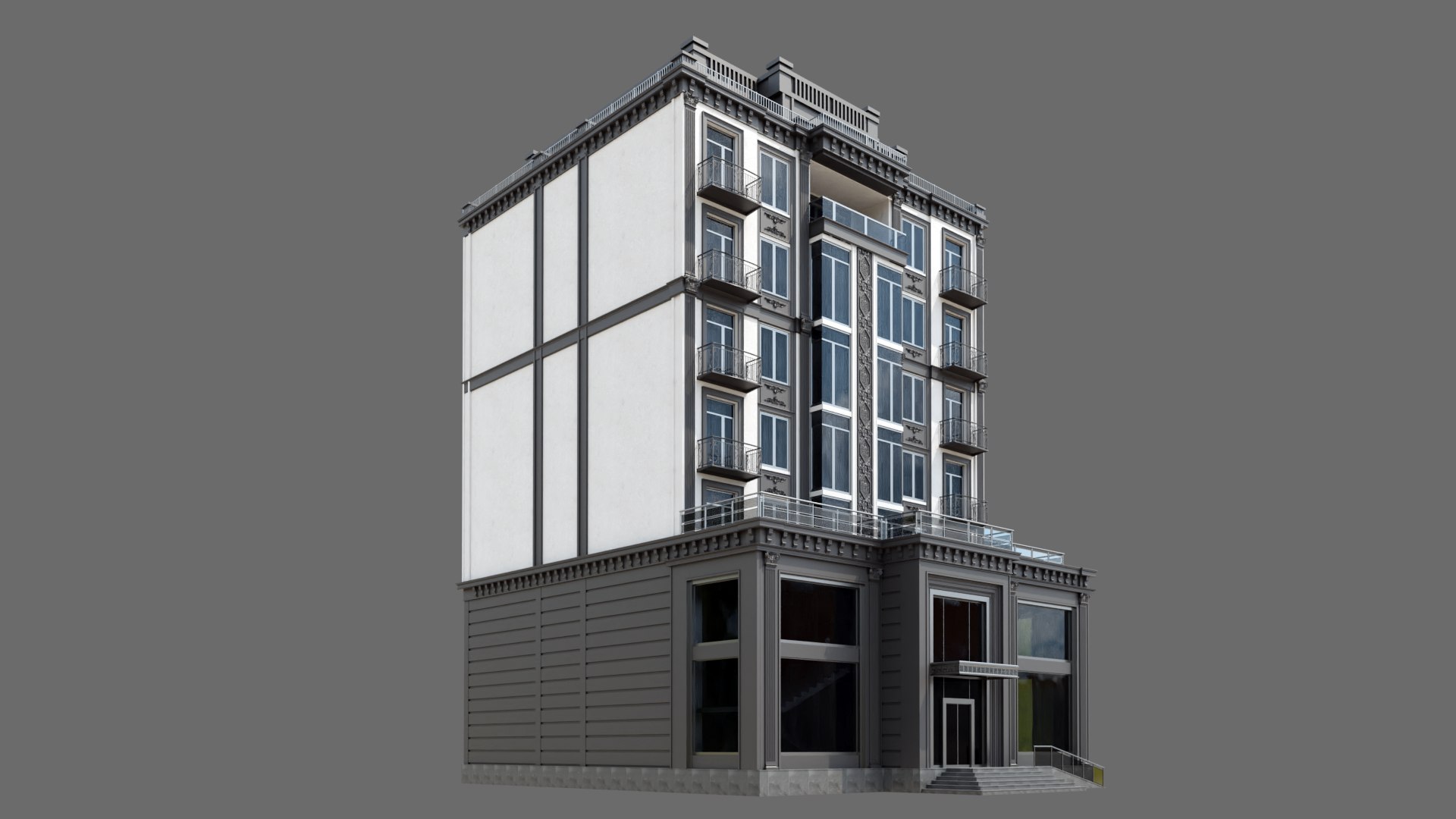 Residental Building 3D - TurboSquid 2029057