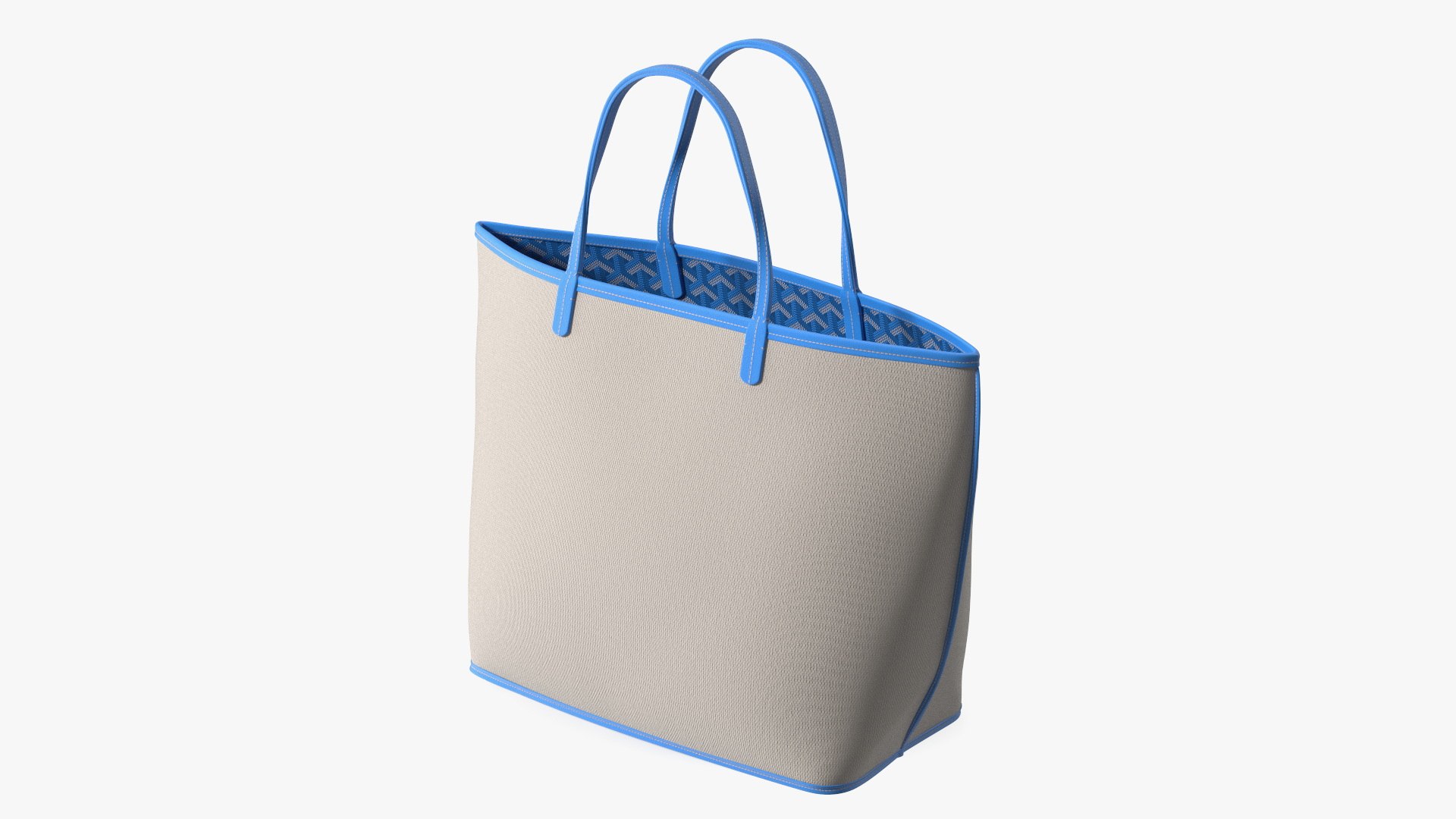 Royal Blue Handbag Inside Out 3D model preview