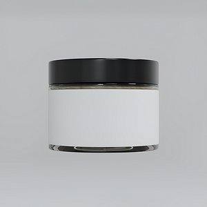3D Skincare Cream Bottle model