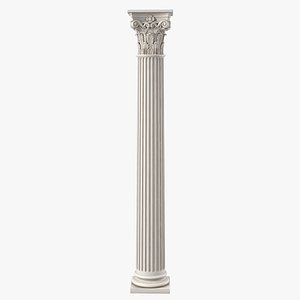 Corinthian Greek Ancient Column 24 Flutes