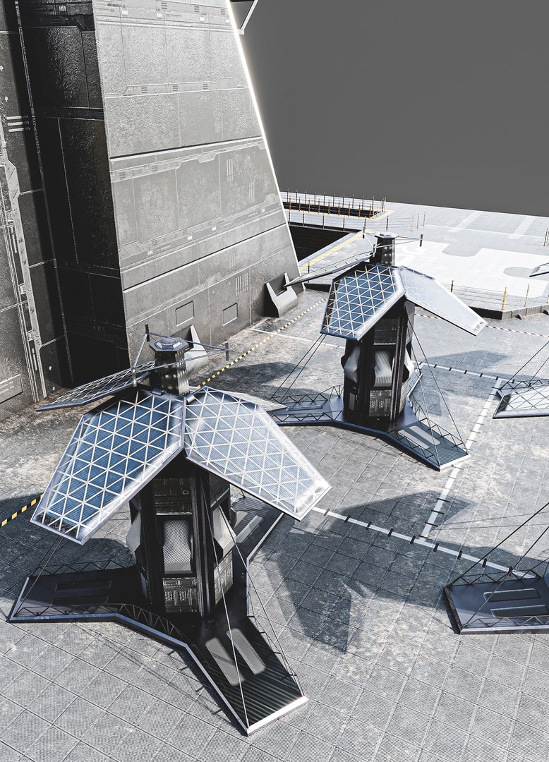3D Model Sci FI Lift - TurboSquid 1975864