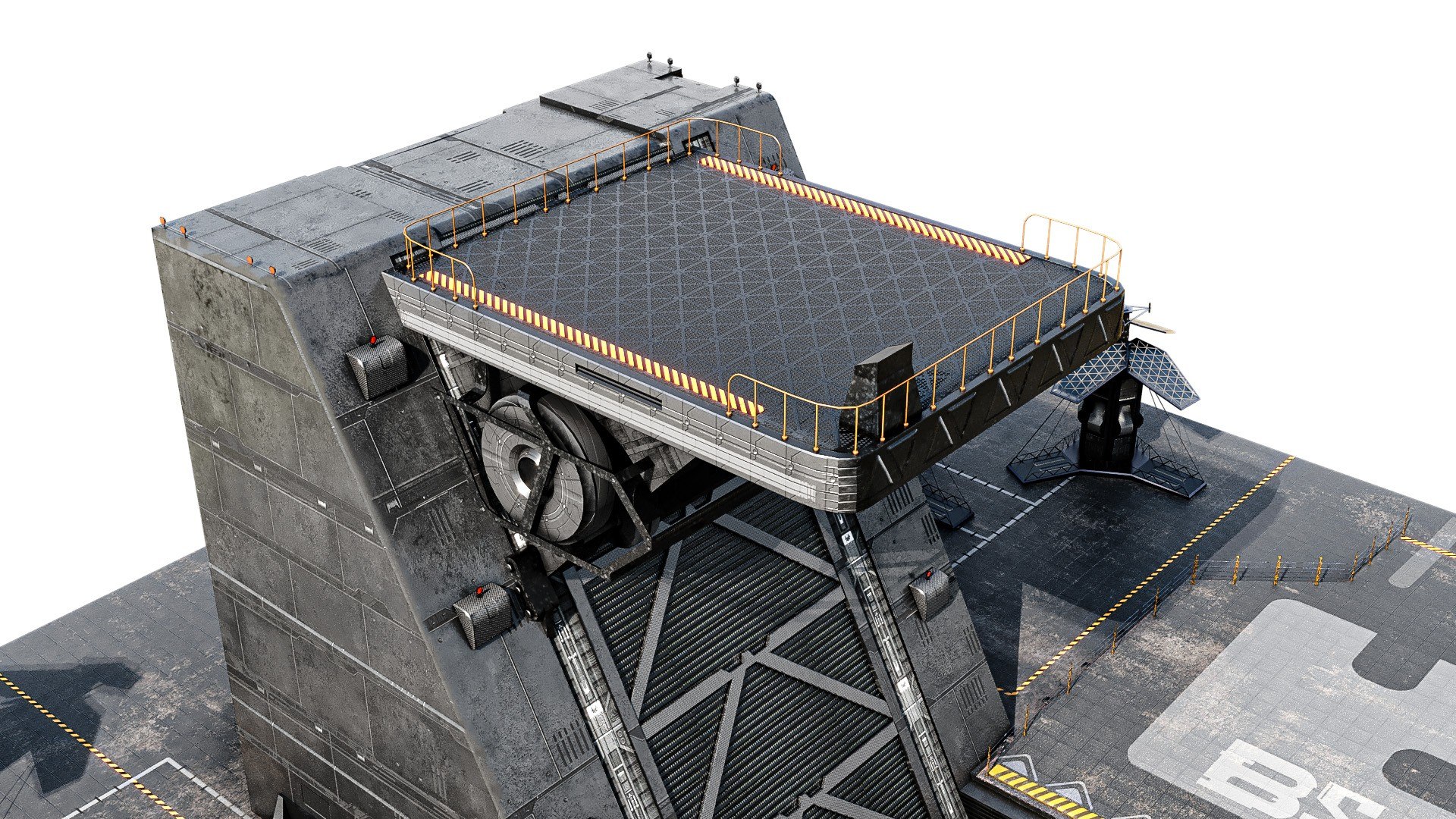 3D Model Sci FI Lift - TurboSquid 1975864