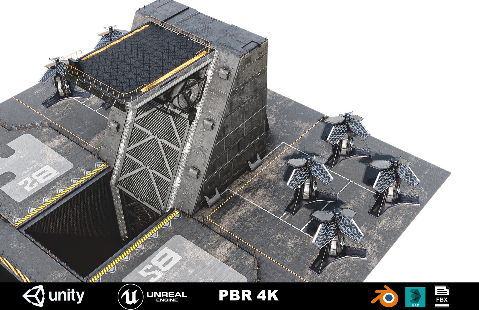 3D Model Sci FI Lift - TurboSquid 1975864