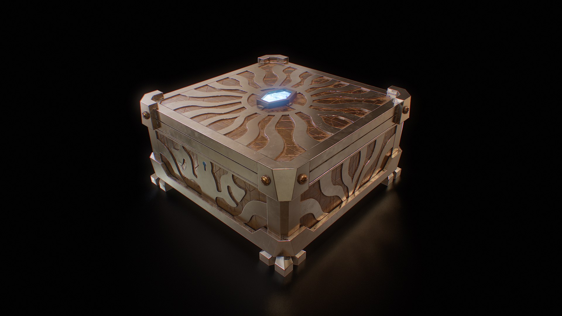 Hextech-Arcane Chest Low-poly 3D - TurboSquid 2370428