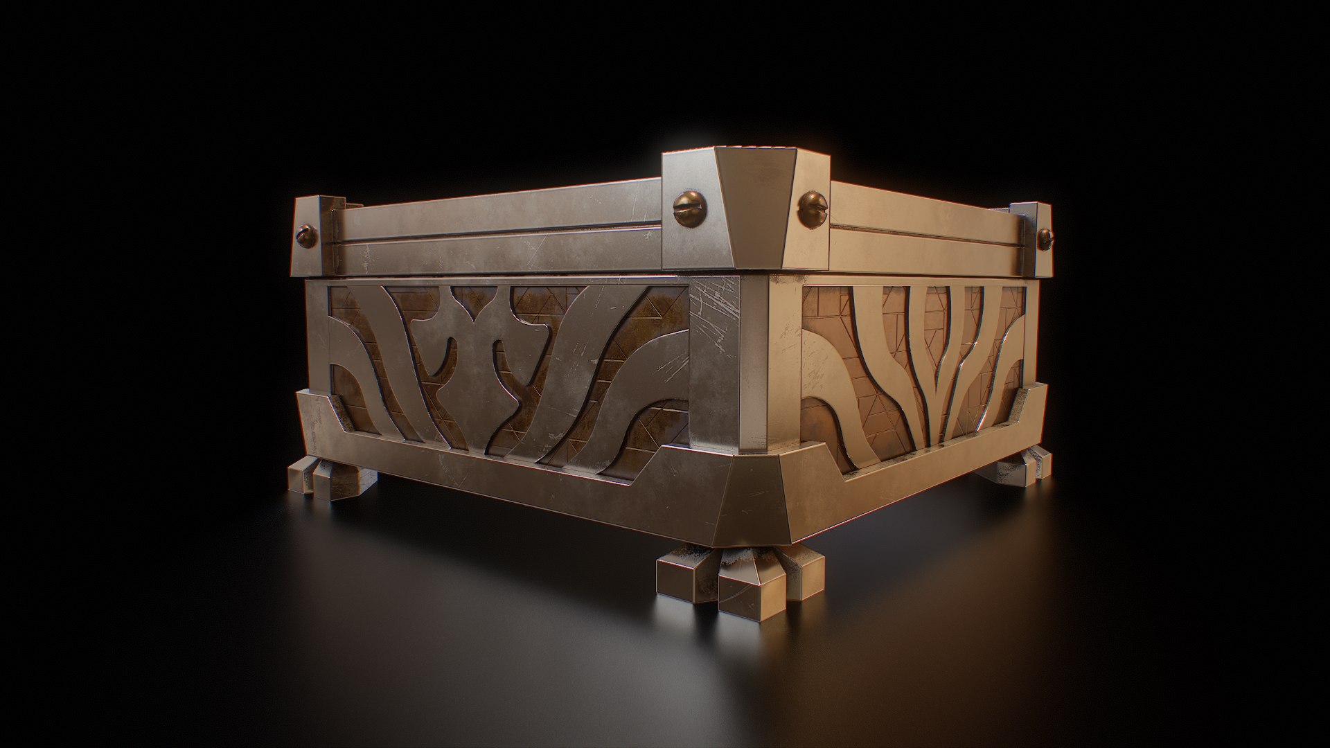 Hextech-Arcane Chest Low-poly 3D - TurboSquid 2370428