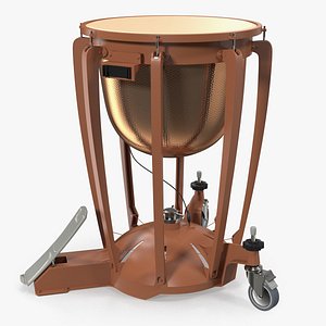 Copper Timpani 3D Model