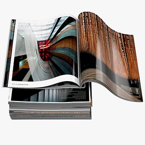 magazine open 3d model