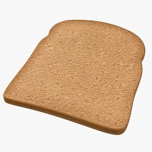Brown Toast 3D Model