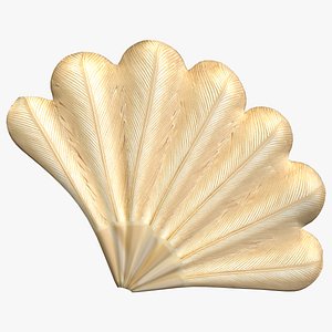 Vintage Hand Fan 3D model