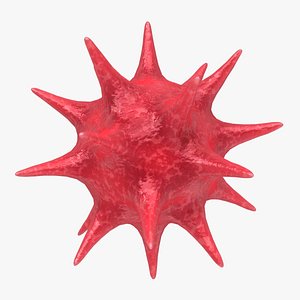 virus 02 red 3d model