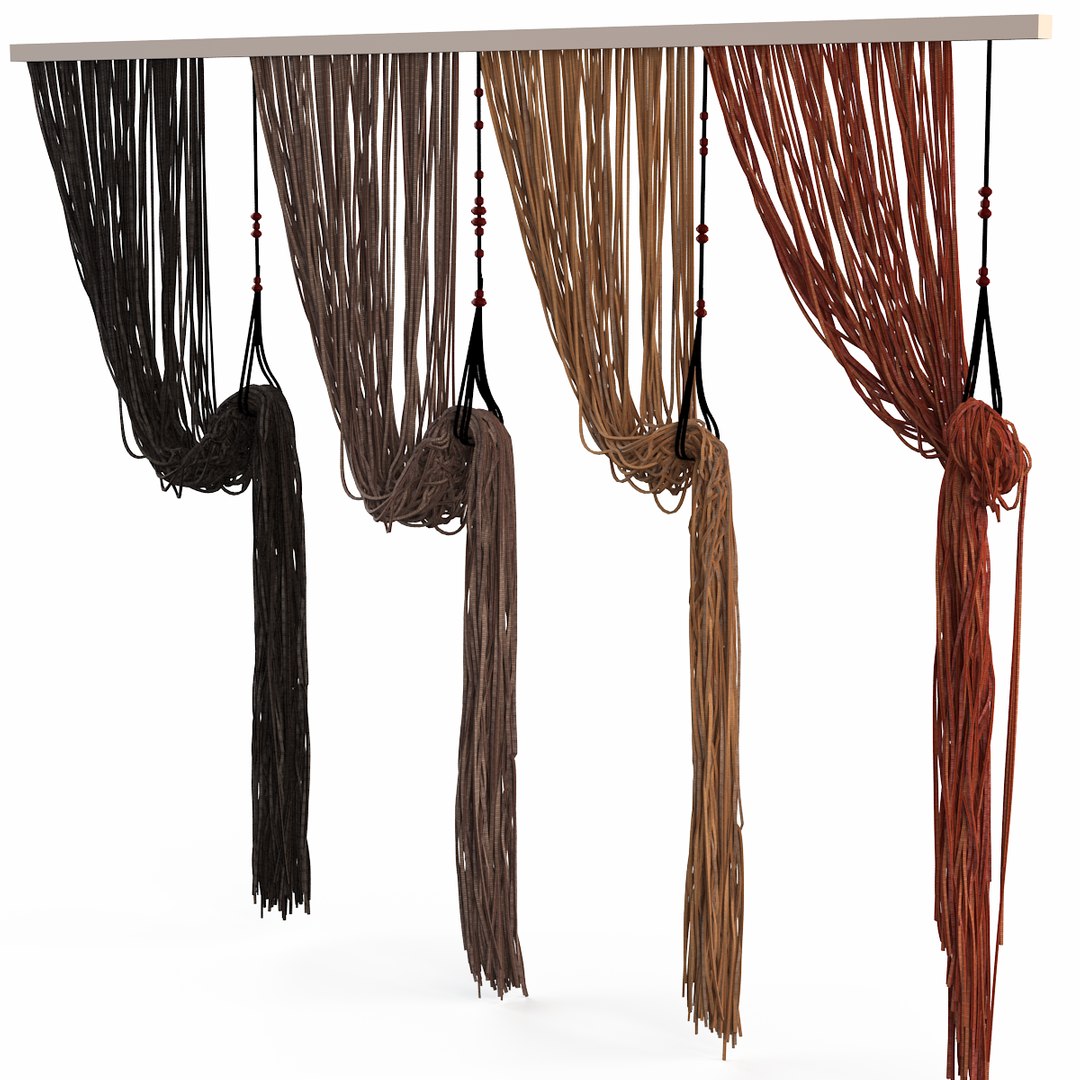3d Obj Curtains Rope