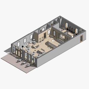 Luxury Restaurant - Revit model