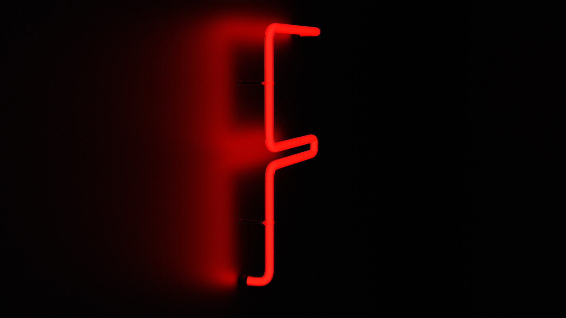 3D Neon Red Alphabet F - TurboSquid 2139807