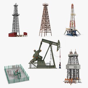 3D Oil Production Equipment Collection 5 model