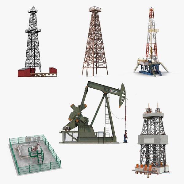 Oil Well Pump Jack Rigged 3D model - TurboSquid 2073153