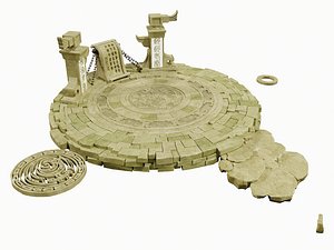 Game-Ready Stylized Ruins Circle