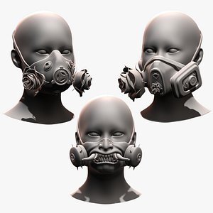 Gas Mask Collection 3D model
