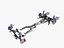 Car Frame with Chassis