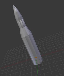 3d bullet model