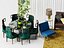 Design d'interni moderno per soggiorno e sala da pranzo