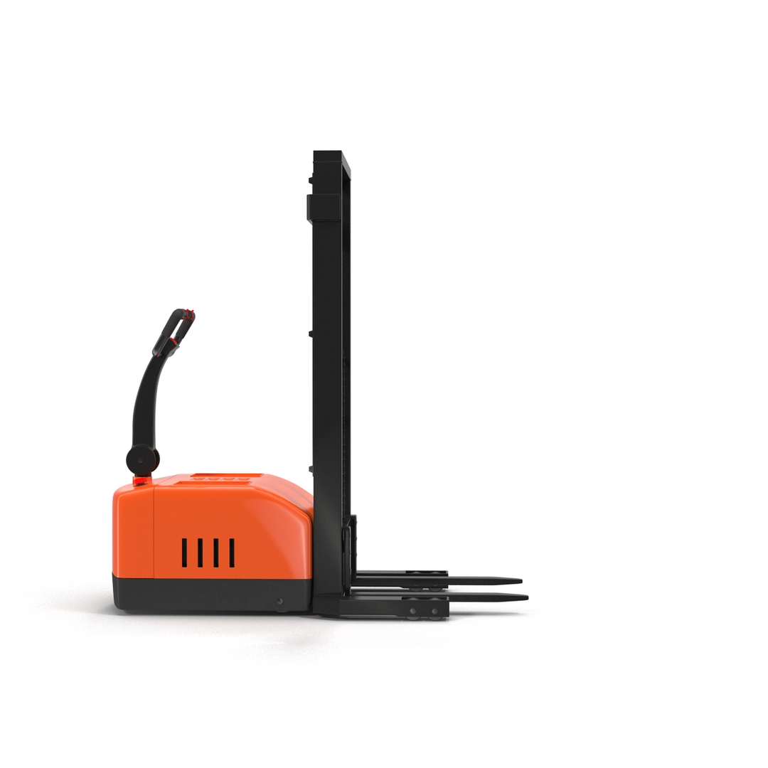 Electric Walkie Stacker Rigged 3d Model