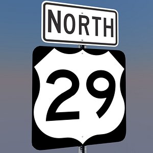 3D U.S. Highway 29 Signs