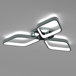 3D Ceiling light - 3 diamonds lamp with LED