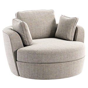 3D Rondo armchair by JAMNI model