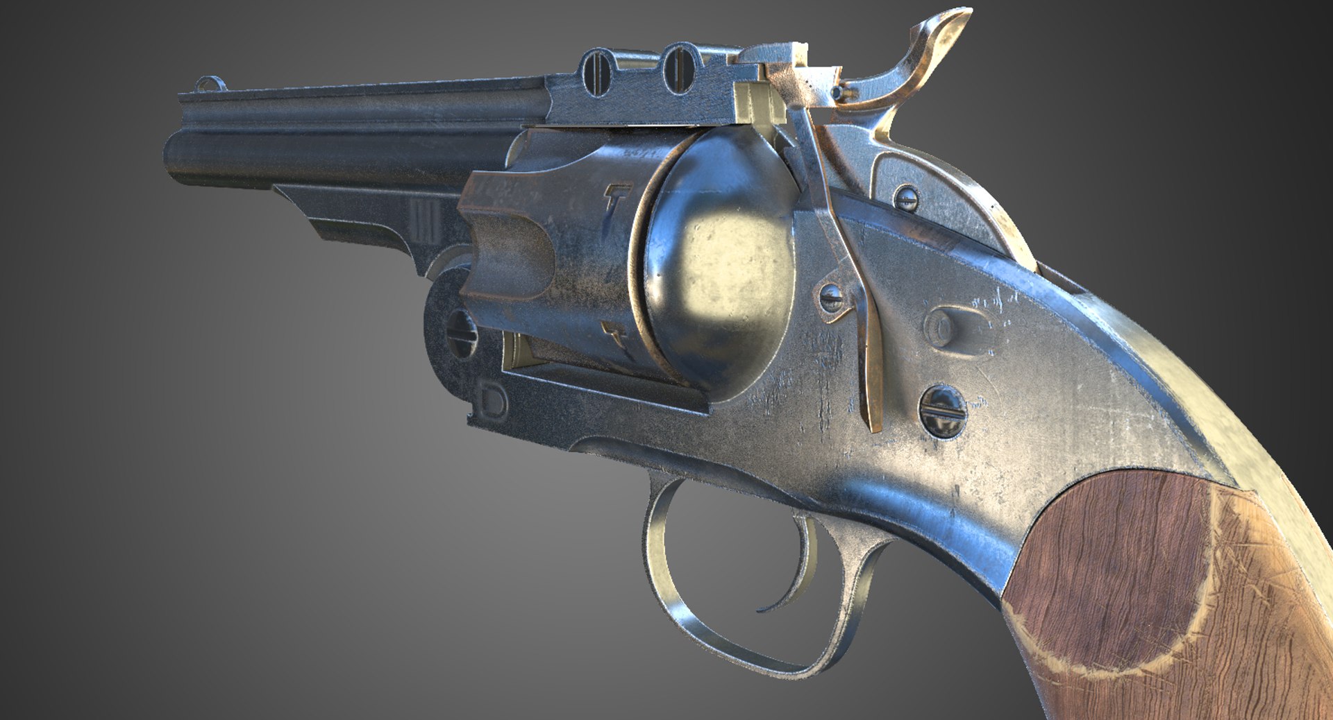 3ds Revolver Pbr Corona
