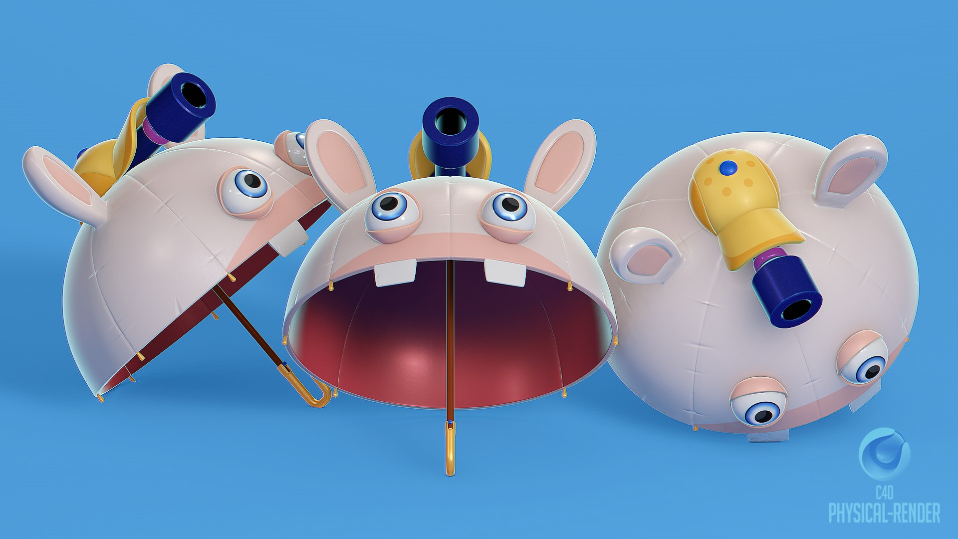 Peach Weapon Umbrella Mario Rabbids Sparks of Hope 3D model ...