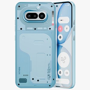 Nothing phone 4a Blue 3D model