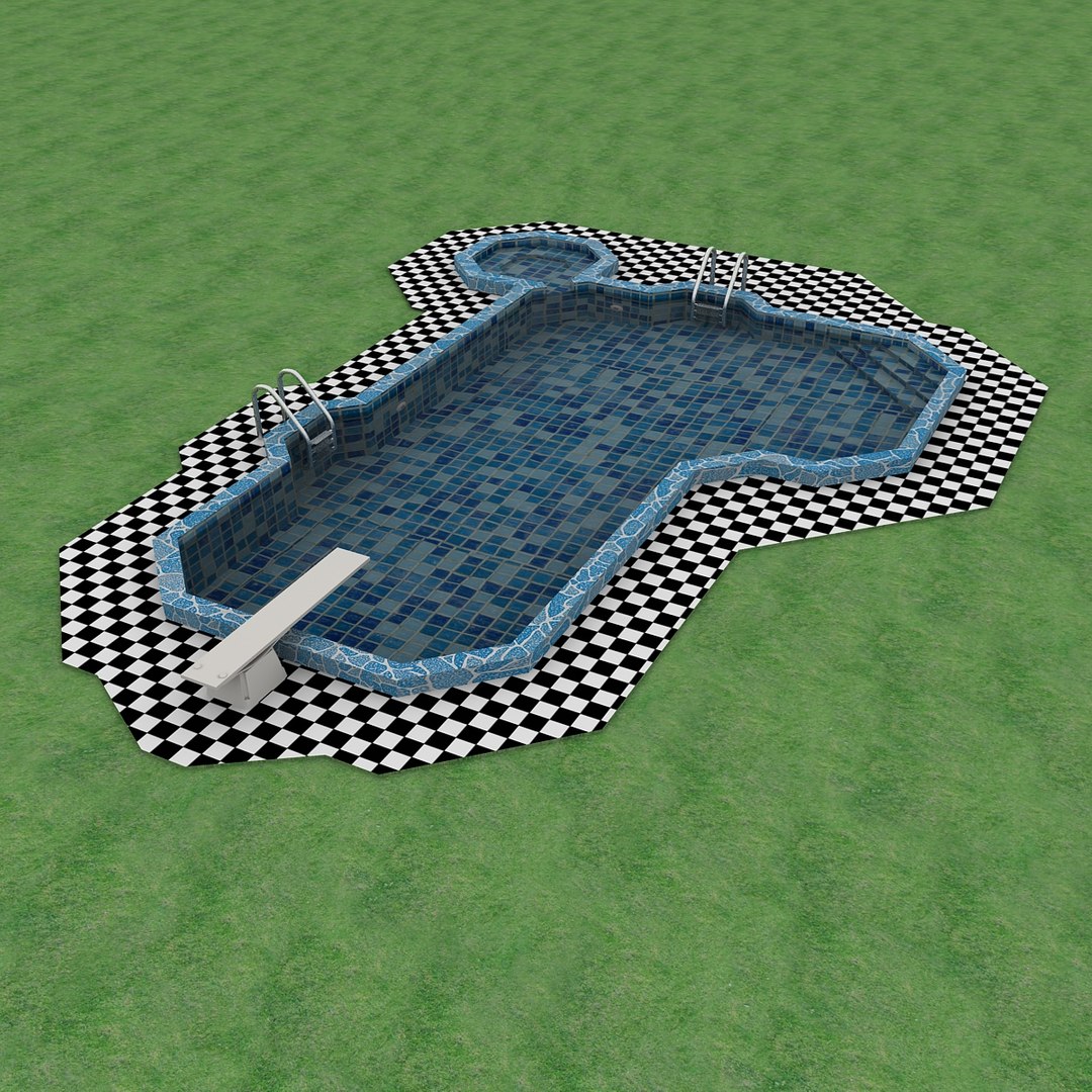 swimming pool 3d max