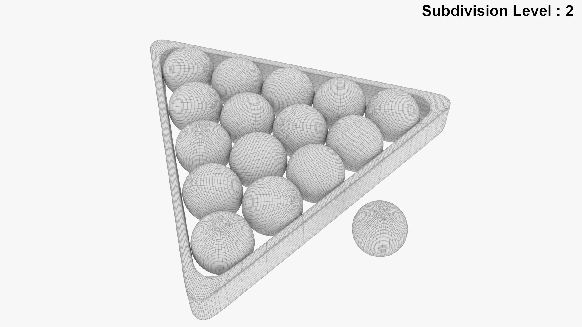 3D Billiard Wooden Rack And Balls - TurboSquid 1740332