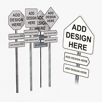 Road Signs Assemblies - Customizable Specialty Set