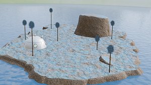 3D Dragonball Namek Island model