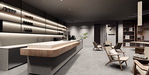 3D Restaurant Coffee Shop-A14 model