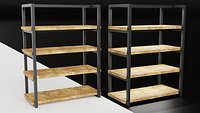 Rustica Shop Shelf Center Set of 2