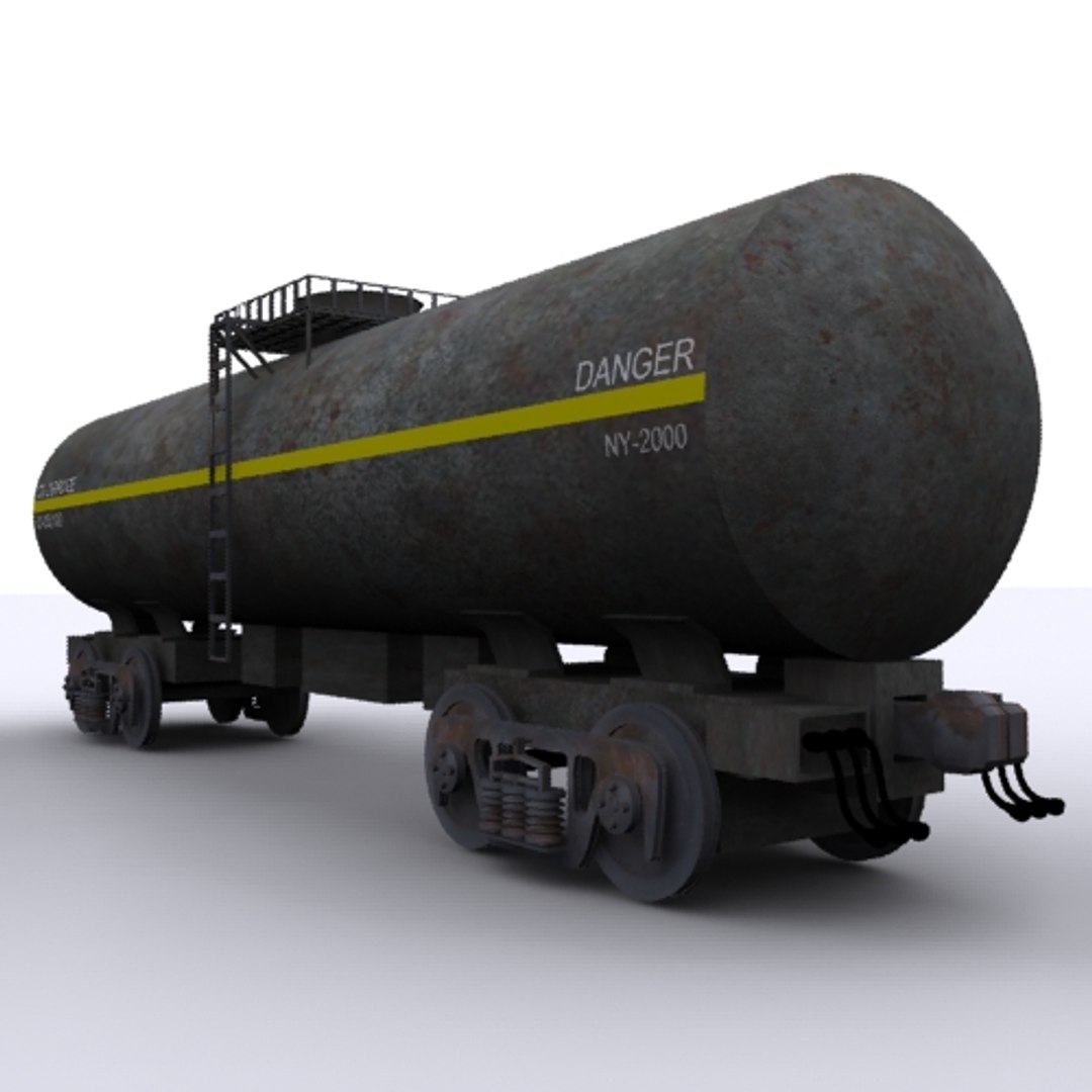 3D Railway Oil Carriage - TurboSquid 1199625