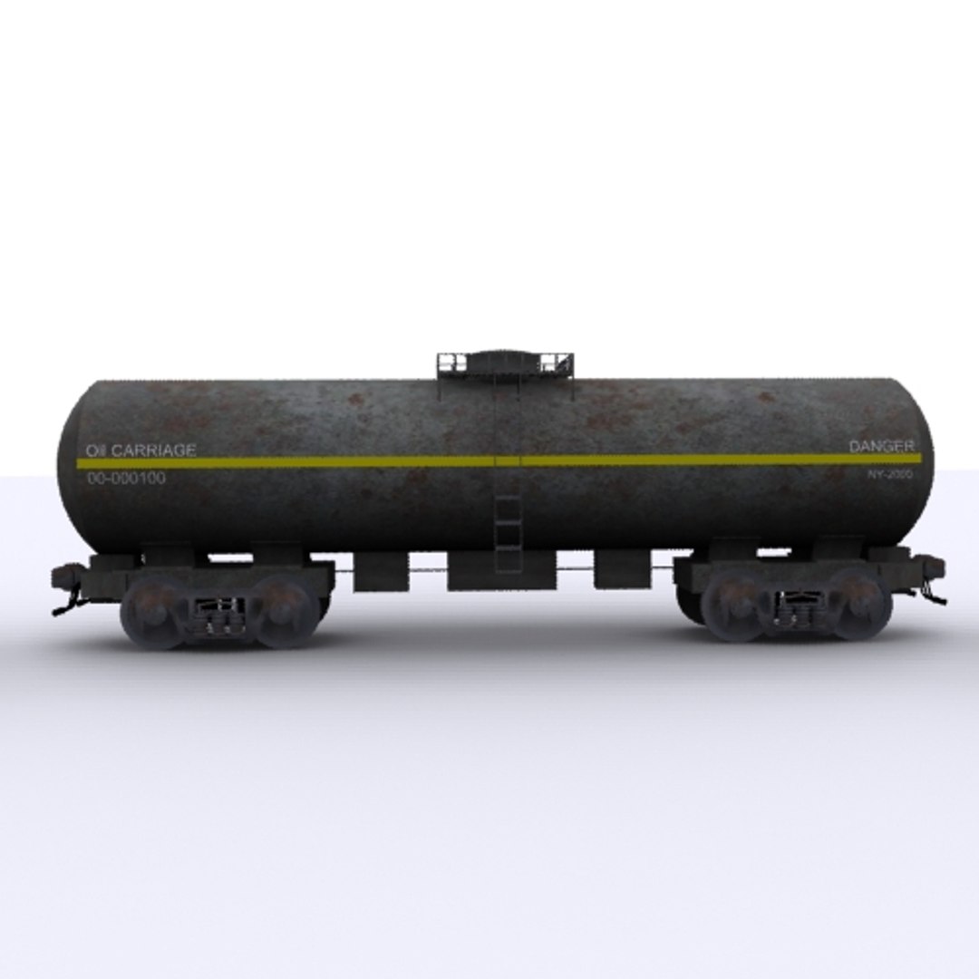 3D Railway Oil Carriage - TurboSquid 1199625